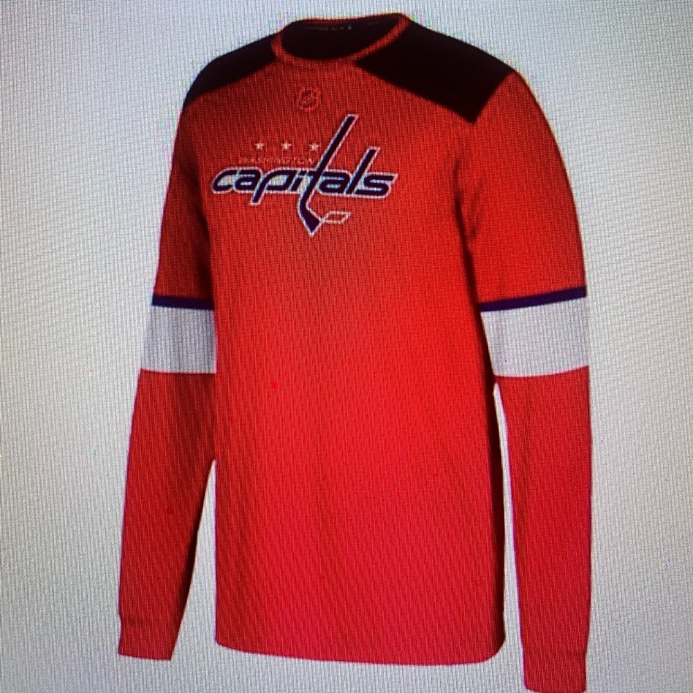 ADIDAS WASHINGTON CAPITALS JERSEY TEE SHIRT  NWT